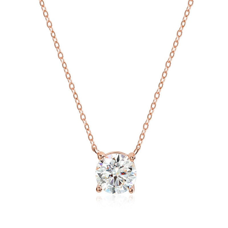 Colar Clássico Feminino em Prata 925 com Zircônia