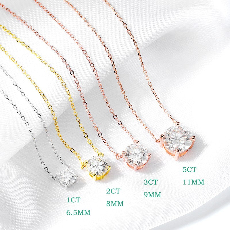 Colar Clássico Feminino em Prata 925 com Zircônia